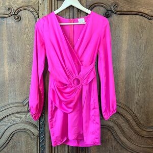 Dee Elly Hot Pink Dress